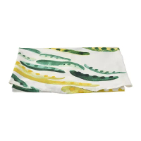 NÄBBFISK 桌巾, 具圖案 黃色/綠色/白色 圓形, 150 公分