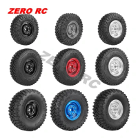 Classic METAL 1.55 Beadlock Wheel Rim With 85mm 90mm 95mm Soft Tires For 1/12 1/10 D90 TF2 Tamiya CC02 LC70 MST Pajero RC CAR