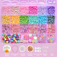 Mainan Anak Anak DIY Manik Manik Pernak Pernik Gelang 1 Box Lengkap - Tayo Mote - BISA COD