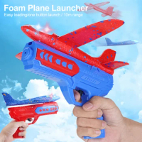 Foam Plane Launcher EPP Bubble Airplanes Glider Hand Throw Catapult Plane Toy for Kids Catapult Guns Aircraft Shooting Game Toy