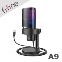 FIFINE A9 USB專業級電容式RGB麥克風