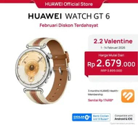 【2.2 | Diskon s/d 700RB】HUAWEI WATCH GT 6 Series Smartwatch l Golf & Diving* l Running & Cycling l 2