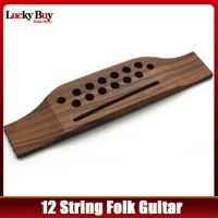 12 string Guitar Universal Bridge Replacement Parts High Quality Solid Wood Guitar Accessories Rosewood