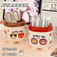 ที่ใส่ปากกาวินตามิน กล่องเก็บของตั้งโต๊ะหอพักนักเรียน มูลค่าสูง ช่องใส่ปากกา เหมาะสำหรับเครื่องเขียน