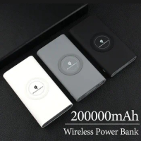 200000mAh Wireless Power Bank Two-way Fast Charging Powerbank Portable Charger Type-c External Battery for IPhone xiaomi huawei