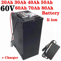 LL- 60V 20Ah 30Ah 40Ah 50Ah 60Ah 70Ah 80Ah Lithium Ion Battery Pack for 1kw 2kw 3kw 4kw 5kw +Charger