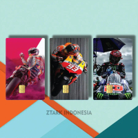 21-24 STIKER KARTU GAMBAR MOTOGP ROSSI MXI5R/82NQF / ATM CETAK STIKER / STIKER KARTU ATM BRI SKIN PE