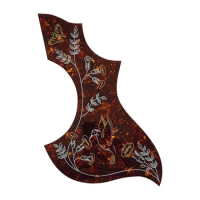 Hummingbird Pickguard Compatible w/Gibson Acoustic Guitar, Adhesive back, Tortoise Acoustic Guitar Accessories