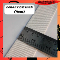 Karet Elastis per roll GK Panjang 28 Yard - Lebar 2cm, 2,5cm, 3cm, 4cm, 5cm - 3/4 inch (2cm), 20 met