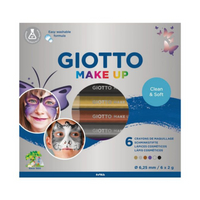 Giotto 兒童臉部彩繪筆組六色 萬聖節變裝必備 臉部彩繪 義大利 附發票 【心心哈德】現貨 全館499超取免運｜全場下殺★滿額再享折扣