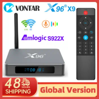 2023 Android TV Box X96 X9 Amlogic S922X Smart TVBox 4GB RAM 32GB ROM Support 8K USB3.0 Dual Wifi 1000M LAN Set Top Box