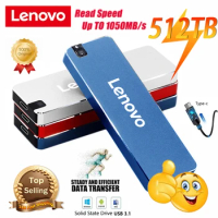 Original Lenovo 512TB 128TB High-Speed Hard Drive SSD Portable External 1TB 2TB 16TB USB3.1Solid State Hard Drive for Laptops