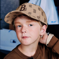 【MLB】童裝 可調式棒球帽 童帽 MONOGRAM系列 波士頓紅襪隊(7ACPM053N-43BGD)