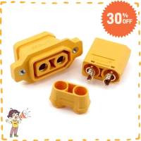 Happy Toy Store 2 cái Hữu ích Amass Đầu nối Sạc Pin Lithium Vàng Đen Đông để sử dụng Đầu cái xt90ne 