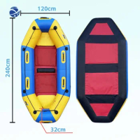Inflatable 2 Person Rafting Boat Recreation Drifting Kayak Scenic Area Thickened Rubber Boat Park Tourism Rowing Canoe