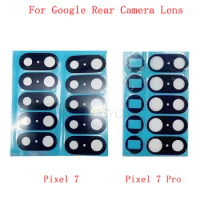 2Pcs/Set Rear Back Camera Lens Glass For Google Pixel 7 Pro 6A 7A Camera Glass Lens Repair Parts
