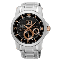 【SEIKO 精工】Premier 世紀人動電能萬年曆腕錶41mm(7D48-0AR0D/SNP136J1)