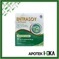 Entrasoy 200 g Almond Soya - Susu Nutrisi Dewasa Tinggi Protein Serat
