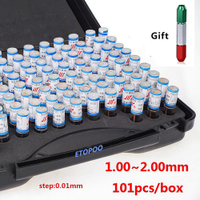 1 ~ 2 ~ 3 ~ 4 ~ 5 0.3-1MM 1-10MM Precision Steel Pin Gauge ขั้นตอน0.01Mm Smooth Plug Gauge Hole Gaug