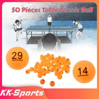 50Pcs Table Tennis Ball Multipurpose Sports Accessory National Standard Training Balls High Elasticity Quality Ping-Pong Balls