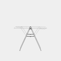 拉脫維亞製 摺合座地晾衫架 丨晾衫長度20米丨 98 x 5 x 59cm丨金屬灰丨403422