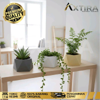 AXTIRA Pot Semen Geometric Jumbo Estetik Properti Foto - Dekorasi Rumah - Kamar Tidur - Ruang Kerja 