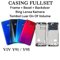VIV0 Y91 / Y95 - Housing Casing Fullset Backdoor Back Cover + Frame Tatakan Lcd + Ring Lensa Kamera
