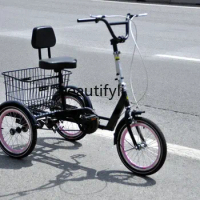Tricycle Bicycle Lightweight Large Seat with Backrest Elderly Scooter