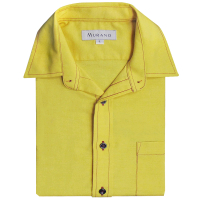 MURANO CVC牛津布長袖襯衫(台灣製、現貨、牛津、黃色)