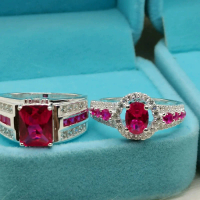 Couple Ring Silver 925 /Cincin Couple Ready Stock