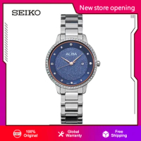 SEIKO Alba Women's Quartz Watch 4 Color Star Broken Diamond Dial Fashion Casual Simple Summer 30 Meters Waterproof Watches