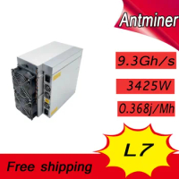 Brand New Antminer L7 8.8T/9.05T/9.3T ASIC Miner Power 3425W DOGE Miner In Stock, Free Shipping