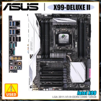 X99 Motherboard ASUS X99-DELUXE II with Intel X99 Chipset LGA 2011-V3 Socket Support Core i7 Intel 14nm Xeon CPU DDR4 128GB