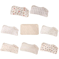 Kids Cartoon Cotton Towel Breathable Pillow Shams Gentle Washcloth Pillow Cover Towel Cartoon Design Towel for Newborns Dropship