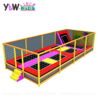 YLWCNN Kids Fittness Jumping Bed Small Trampoline Zone For Children Professional Producing Trampoline Park Equipment Customized