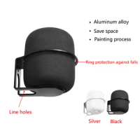 Durable Metal Circular Wall Mount Bracket Stand Holder for Apple HomePod 2 Smart Speaker