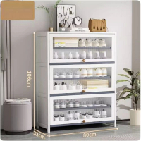 大容量鞋櫃（七層80cm）（白色）