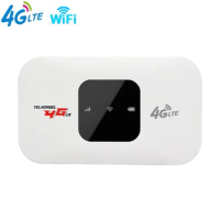4G WiFi Router 150Mbps Portable 4G LTE Wireless Router 2100mAh Pocket MiFi Modem with SIM Card Mobile WiFi Hotspot for Outdoor