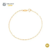 UBS Gold Gelang Emas Polos - Ughp000040k - 8k 16cm-Rose Gold