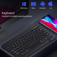 Wireless Keyboard Bluetooth-compatible Keyboard For Android IOS Windows Mini 10 inch Gaming Keybaord for iPad Tablet Keyboard