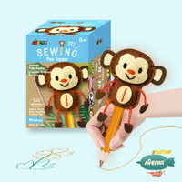 《Avenir Kids 艾維尼》我的筆帽 手指娃娃 小猴子 縫工手作 附安全縫針 東喬精品百貨