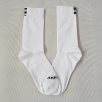 Kaos Kaki Motif Rapha Putih Untuk Sepeda & Olahraga Lainnya