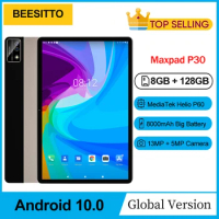 Tablet Android Tab P30 MediaPad MTK6771 Octa Core 8GB 128GB 8000mAh 13+5MP Android 10.0 10.1'' Inch Tablets Pad Kids