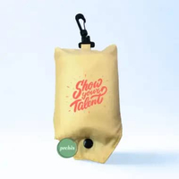 CUSTOM TAS BELANJA LIPAT SABLON LOGO NAMA/TAS LIPAT HOOK MEDIUM POCHES Vanilla