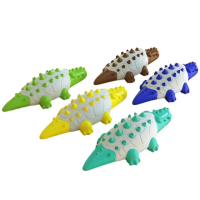 【寵物愛家】寵物啃咬潔齒鱷魚造型磨牙棒寵物玩具(寵物潔牙玩具)