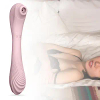 Sucking Vibration Massager Versatile Fast Power Supply Masturbator Silicone Bending Clit Stimulator Masturbation Sucker for Sex