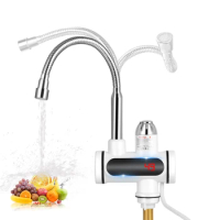 Instant Hot Water Tap Electric Instant Water Heater Boiling 220V Water Heater Faucet Fast Hot Water Tap With LED Digital Display