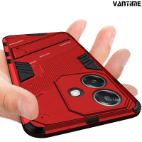เคส Vantime สำหรับ OPPO A3 A3x 4G 5G พร้อมขาตั้งและตัวป้องกันกล้อง เคสเกราะกันกระแทก เคสแข็งสำหรับงา