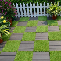 30*30cm Artificial Fake Grass Carpet Green Turf Grass For Home Garden Floor Decor DIY Wedding Decoration Artificial Lawns Mat