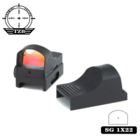 1X22 Red Dot Sight Hunting Optical Sight Tactical Mini Reflex Airsoft Pistol Sight Weapon Riflescope with Picatinny Weaver Rail